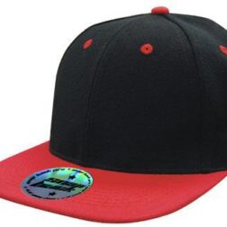 Newport Premium American Twill with Snap Back Pro Styling - Black/Red