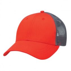 Yamba LO-PRO-MESH-TRUCKER-CAP-Orange-and-Grey