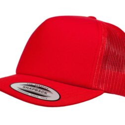 YUPOONG CLASSIC FOAM FRONT 5 PANEL CURVE PEAK MODEL - RED