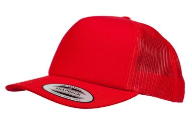 YUPOONG CLASSIC FOAM FRONT 5 PANEL CURVE PEAK MODEL - RED