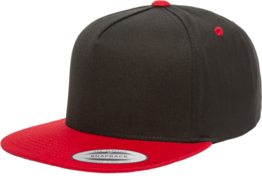 YUPOONG CLASSIC 5 PANEL MODEL # 6007T - BLACK RED