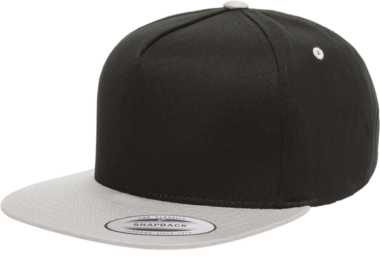 YUPOONG CLASSIC 5 PANEL MODEL # 6007T - BLACK SILVER