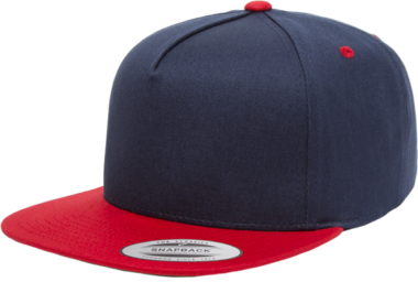YUPOONG CLASSIC 5 PANEL MODEL # 6007T - NAVY RED