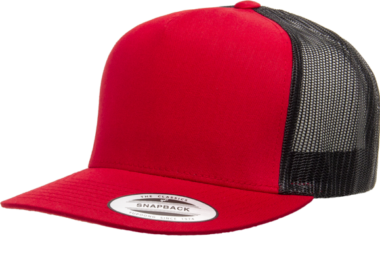 YUPOONG CLASSIC TRUCKER MODEL # 6006T - RED BLACK