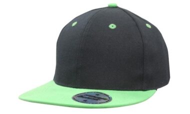 Newport Youth Size Black/Green Premium American Twill with Snap Back